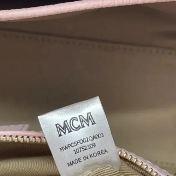 MCM Lotus Pink Leather Mini Crossbody Shopper NWT $615 Retail 🎁 Gift Ready - Picture 8 of 9